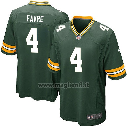 Maglia NFL Game Green Bay Packers Favre Verde